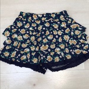 Sunny Landscape Floral Skort